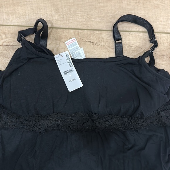 NWT Thyme Black Nursing Camisole Size L - Picture 2 of 2